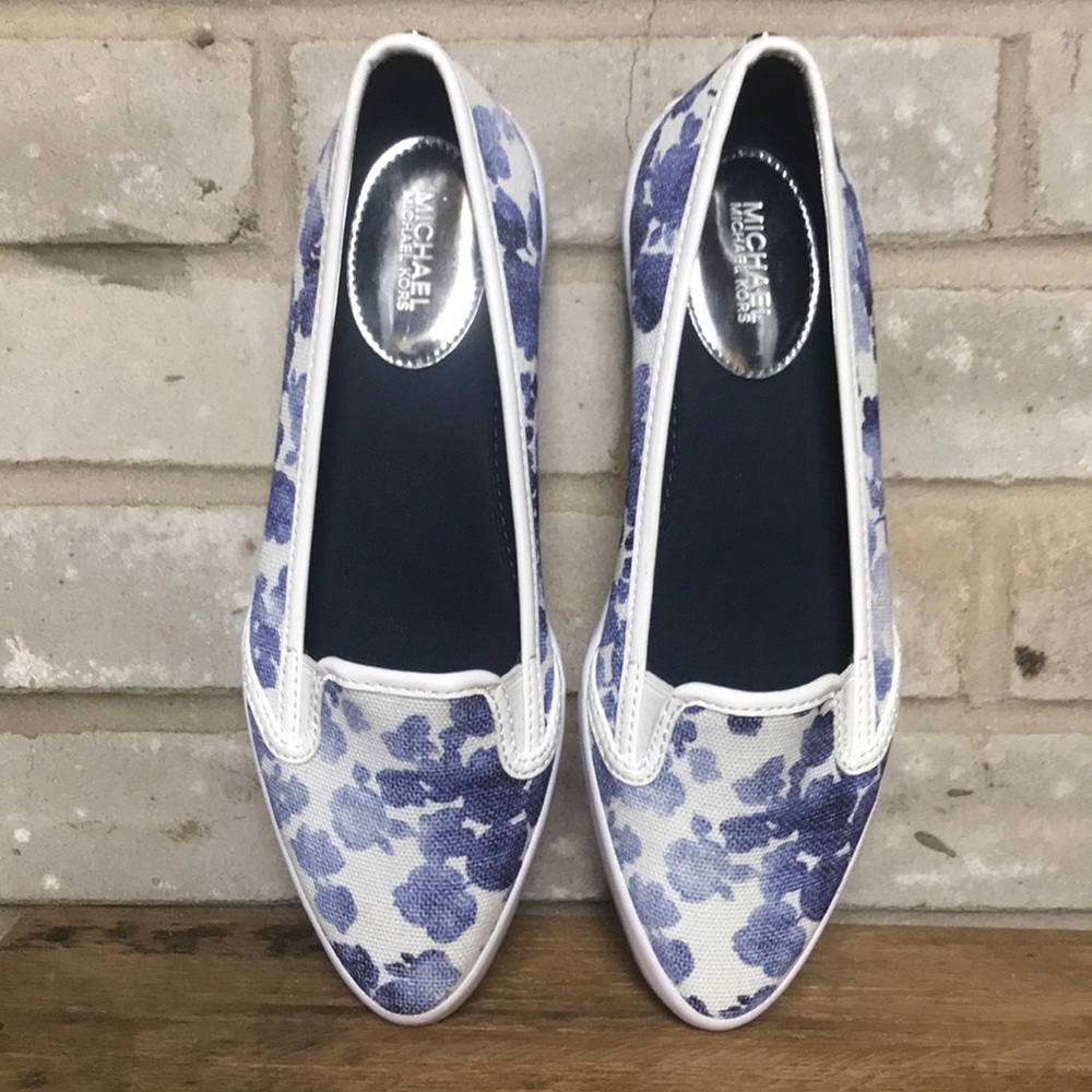 MICHAEL Michael Kors Olive Floral Slip on Canvas Sneaker